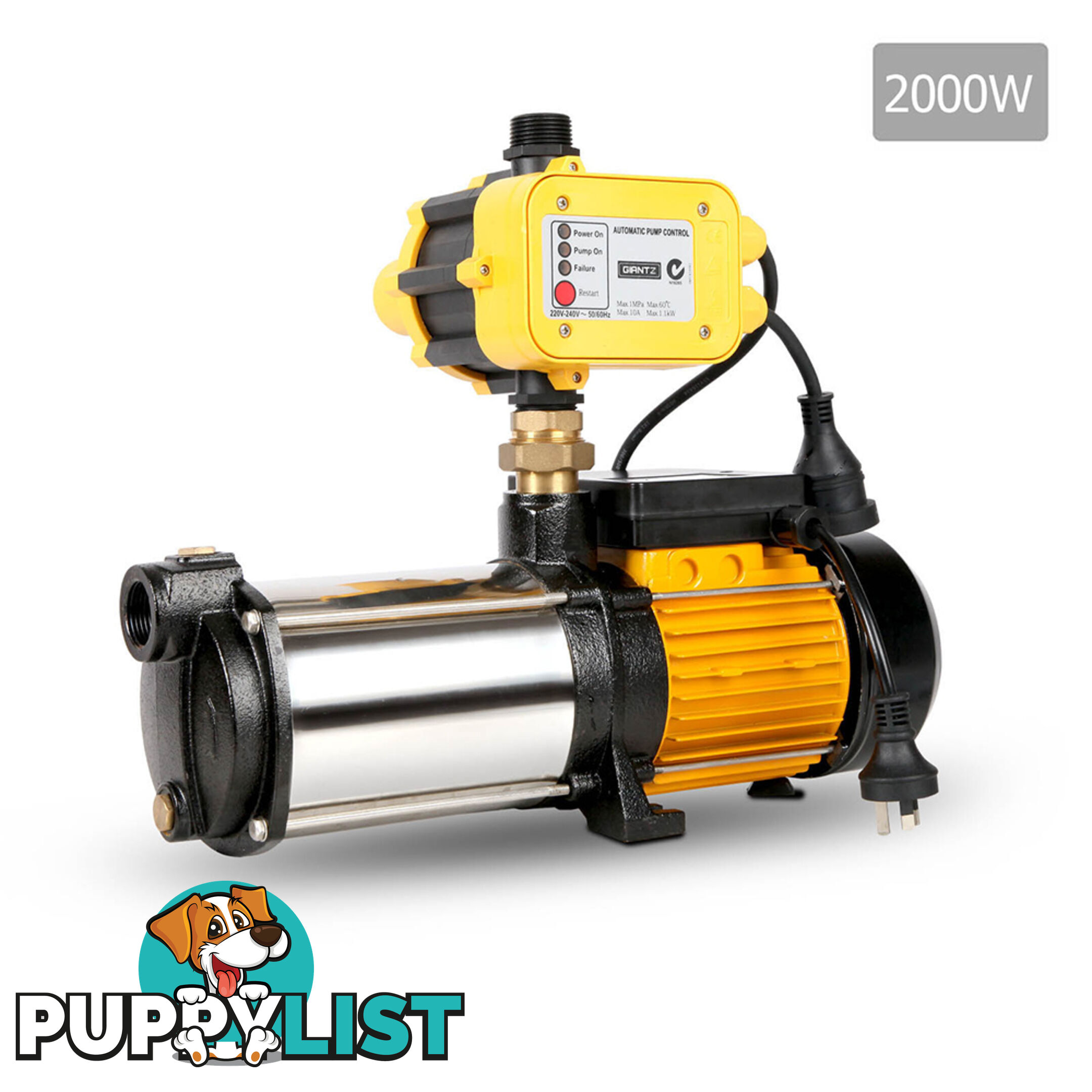 2000W  7200L/H Flow Rate Pressure Pump