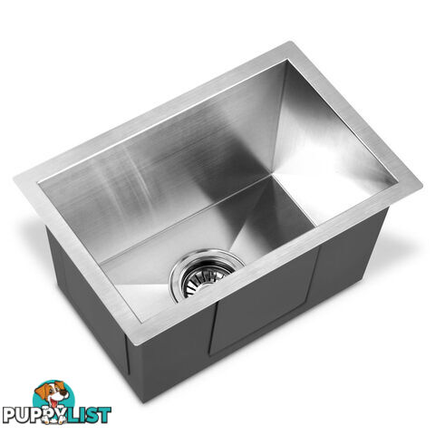 Stainless Steel Kitchen Laundry Sink with Strainer Waste 450 x 300mm