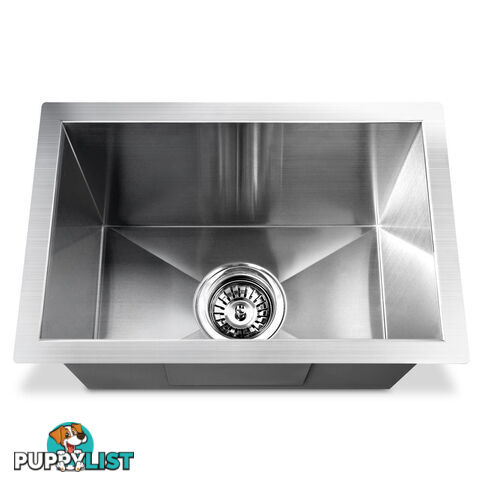 Stainless Steel Kitchen Laundry Sink with Strainer Waste 450 x 300mm