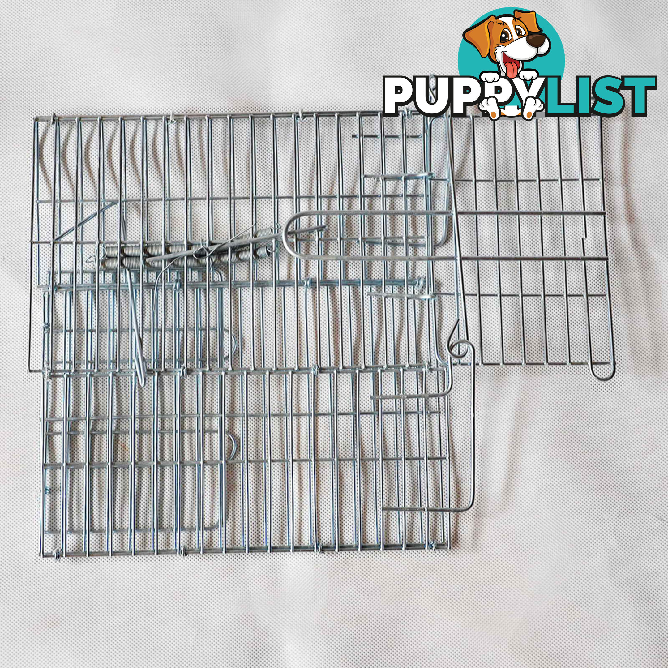 Set of 2 Humane Animal Trap Cage 23 x 15 x 10cm Silver