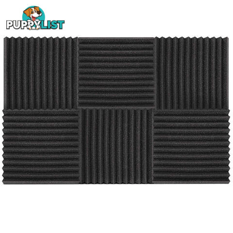 Set of 20 Studio Wedge Acoustic Foam Black 30 x 30cm