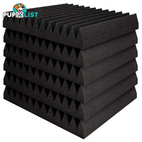 Set of 20 Studio Wedge Acoustic Foam Black 30 x 30cm