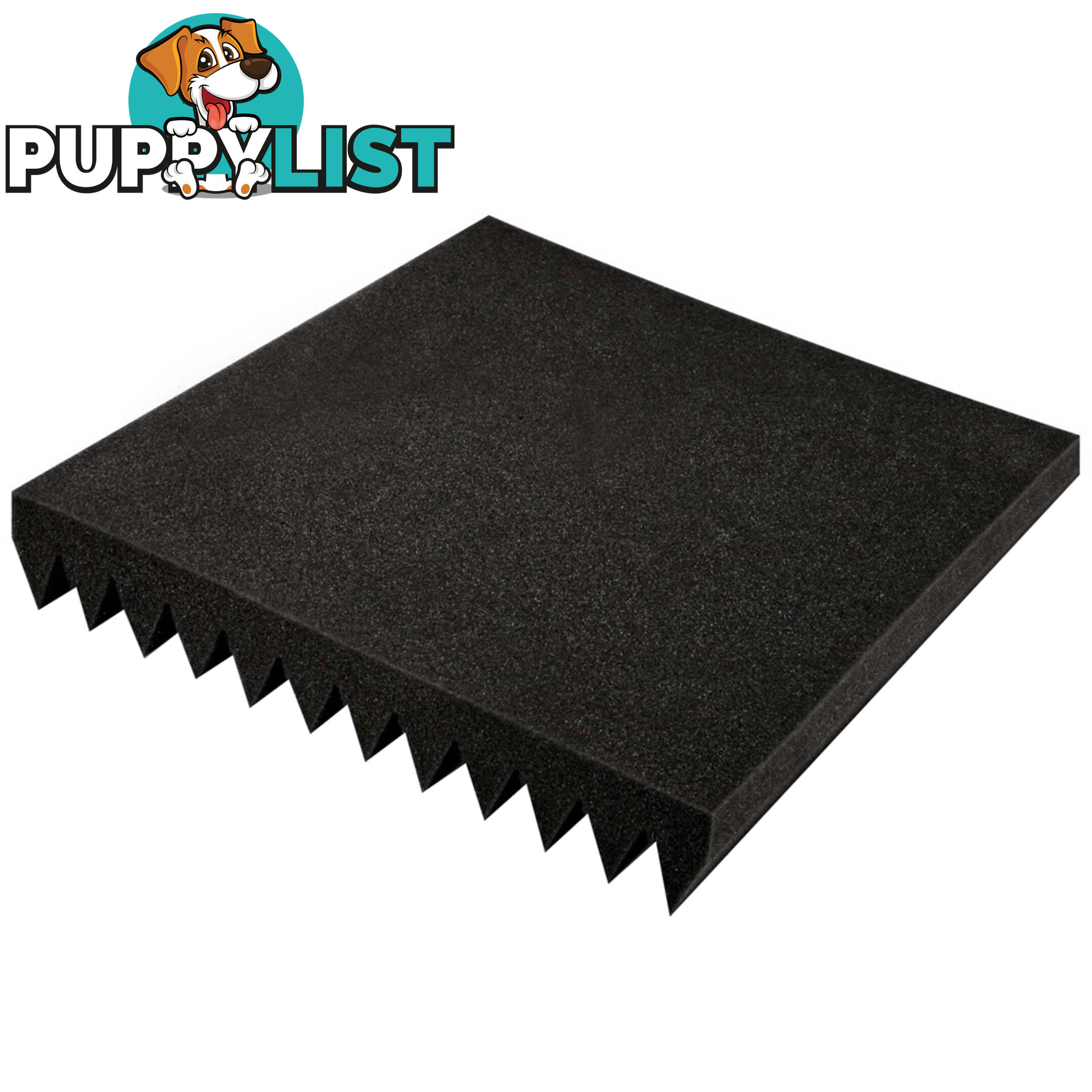 Set of 20 Studio Wedge Acoustic Foam Black 30 x 30cm