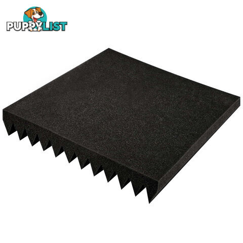 Set of 20 Studio Wedge Acoustic Foam Black 30 x 30cm