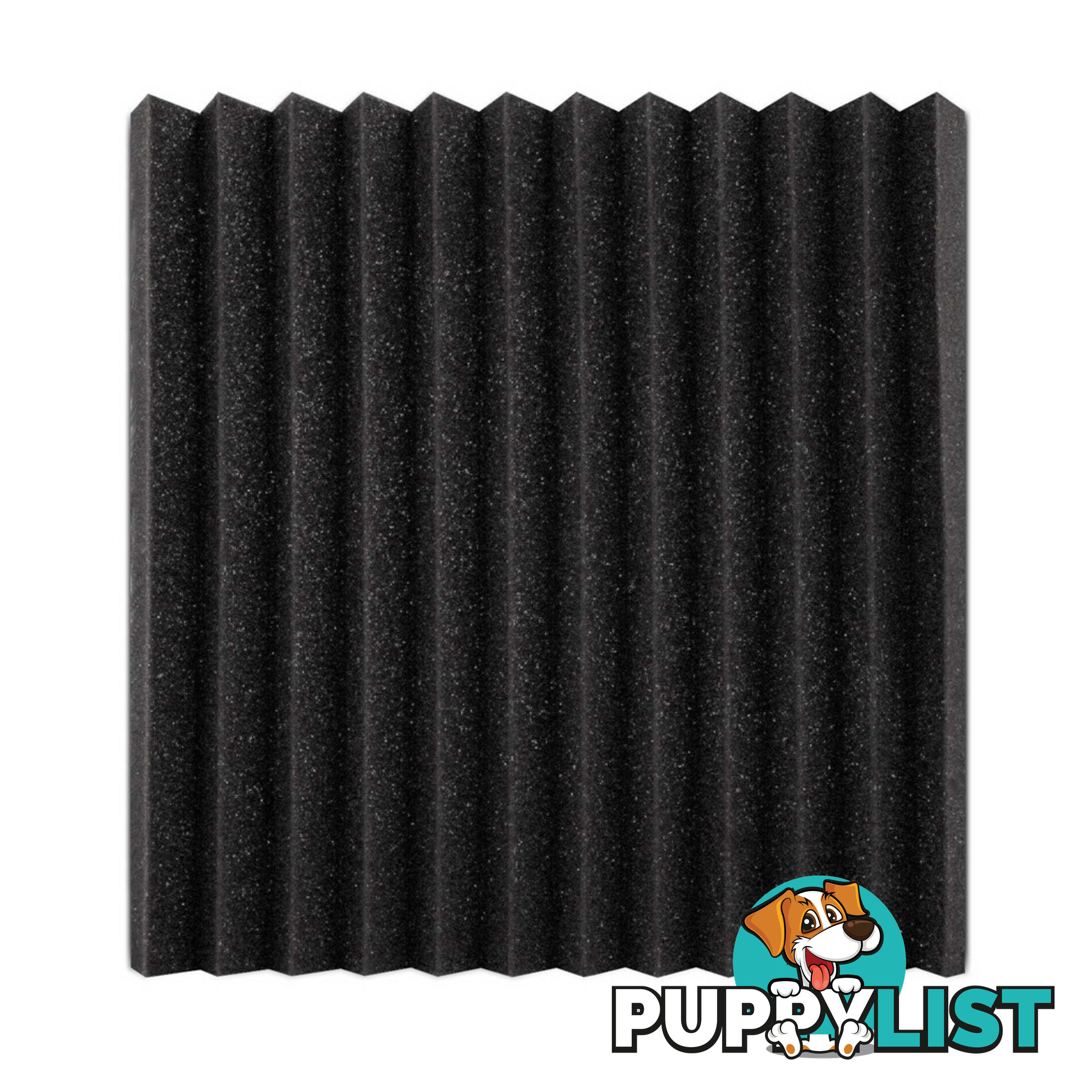 Set of 20 Studio Wedge Acoustic Foam Black 30 x 30cm