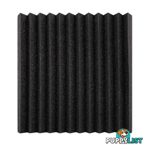 Set of 20 Studio Wedge Acoustic Foam Black 30 x 30cm