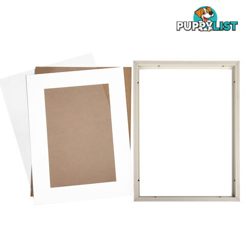 3 pcs Photo Frames Set Wall White