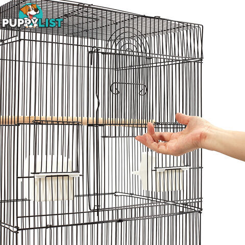 Pet Bird Cage Black Medium - 88CM