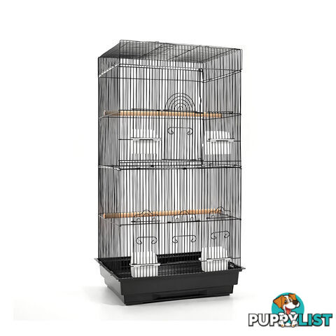 Pet Bird Cage Black Medium - 88CM