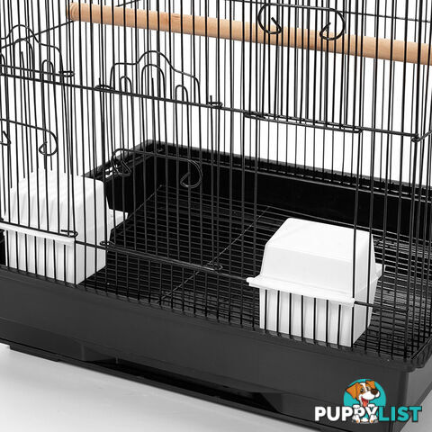 Pet Bird Cage Black Medium - 88CM