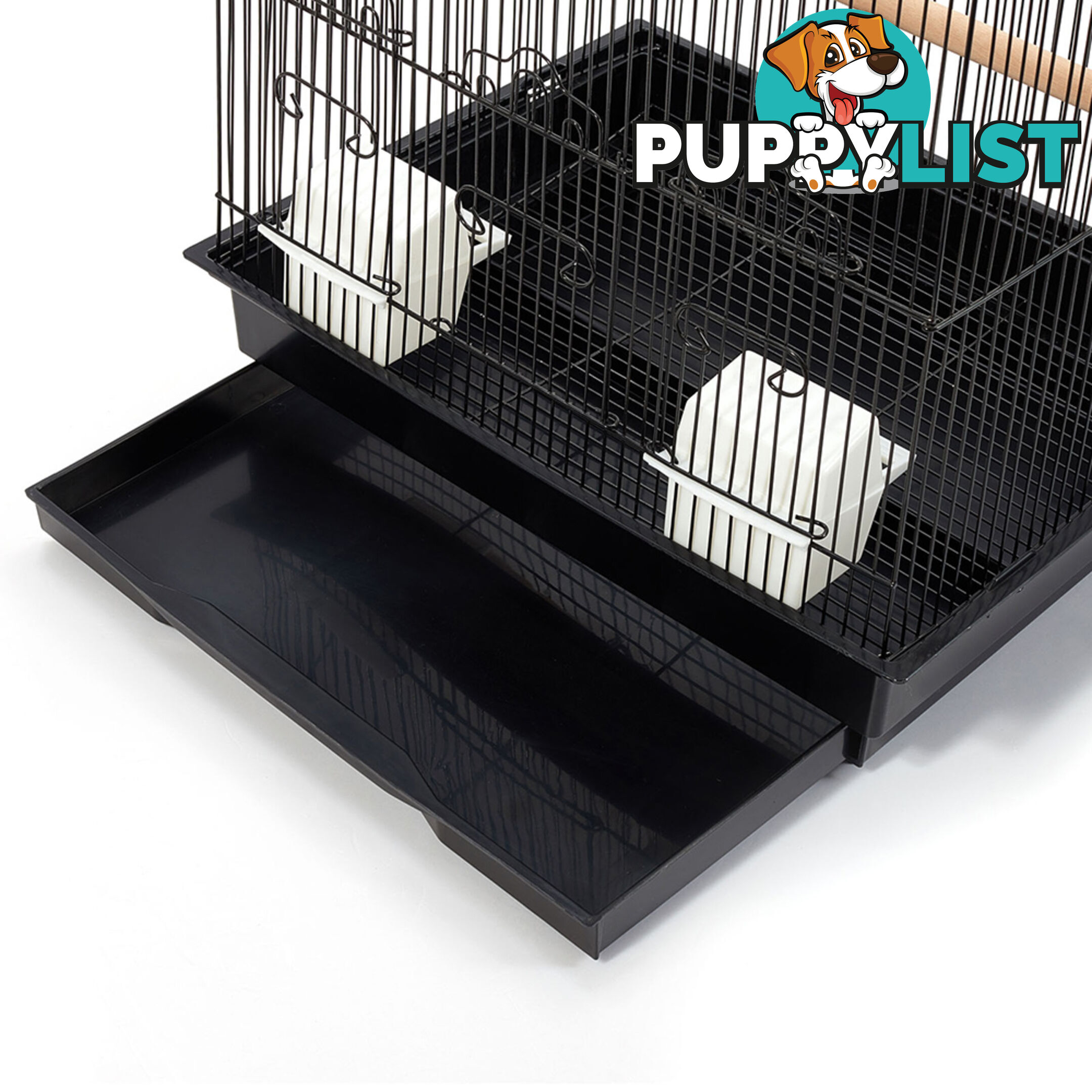 Pet Bird Cage Black Medium - 88CM