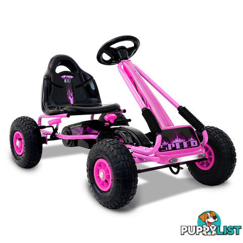 Kids Pedal Go Kart - Pink