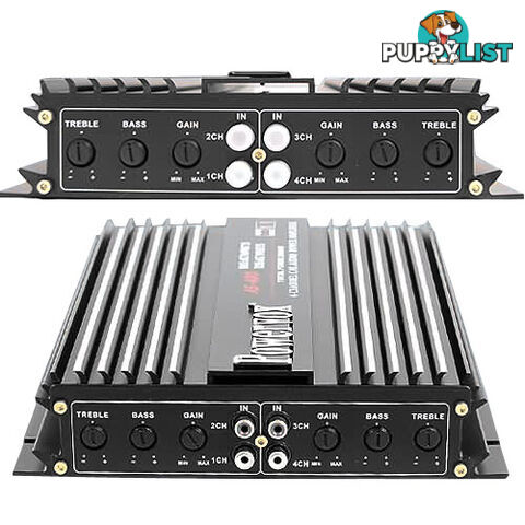 New PowerVox 2800 Watt 4 Channel Car Amplifier Black