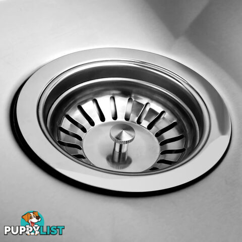 Stainless Steel Kitchen/Laundry Sink w/ Strainer Waste 865x440mm