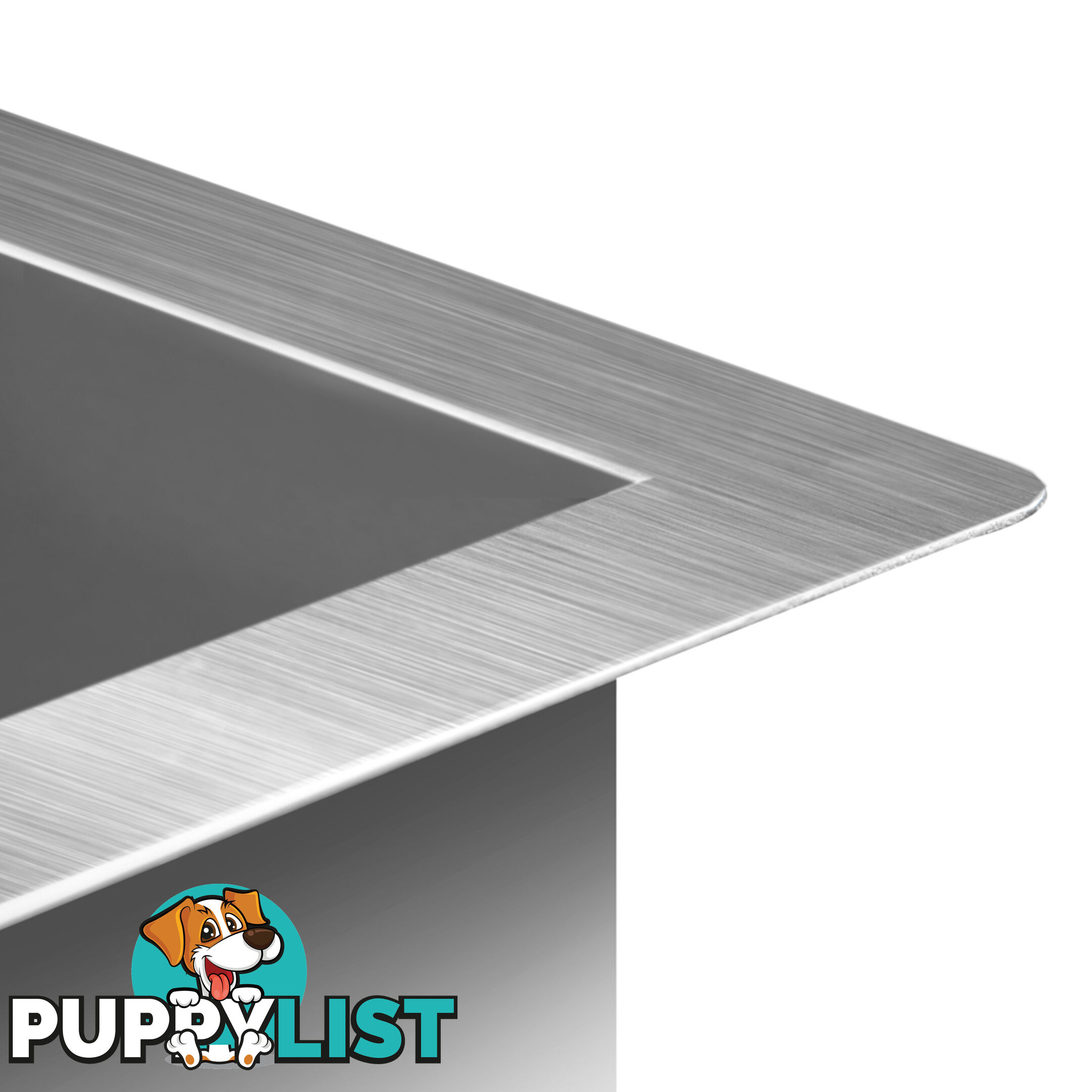 Stainless Steel Kitchen/Laundry Sink w/ Strainer Waste 865x440mm