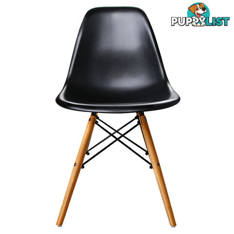 Set of 2 Dining Chair Black