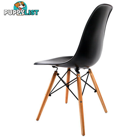 Set of 2 Dining Chair Black