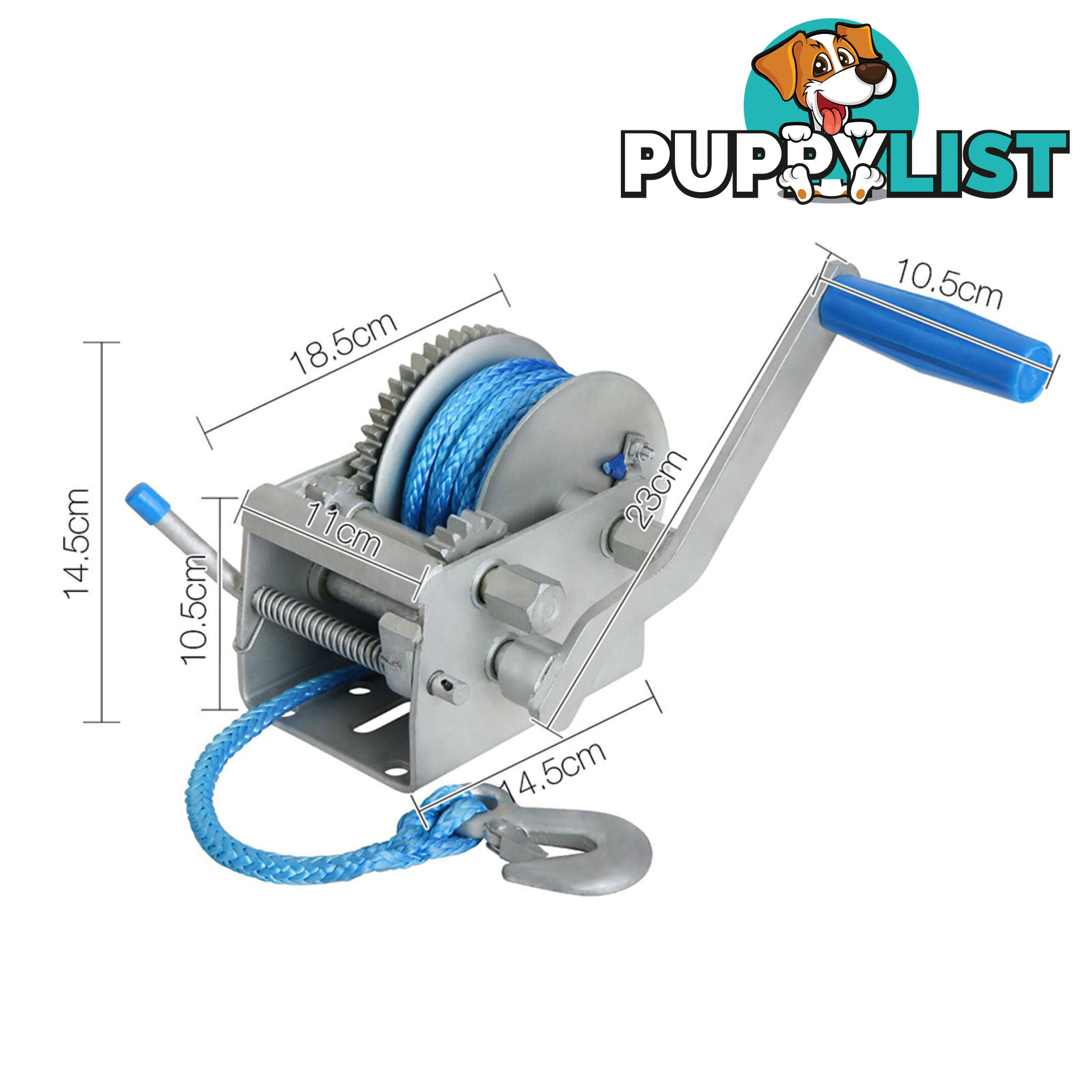 3 Speed Hand Winch with Rope