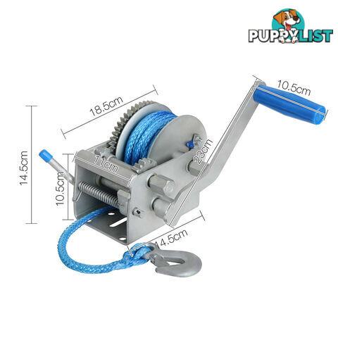 3 Speed Hand Winch with Rope