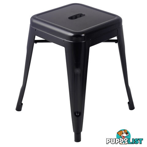 Set of 4 Replica Tolix Kitchen Bar Stool 46cm Black