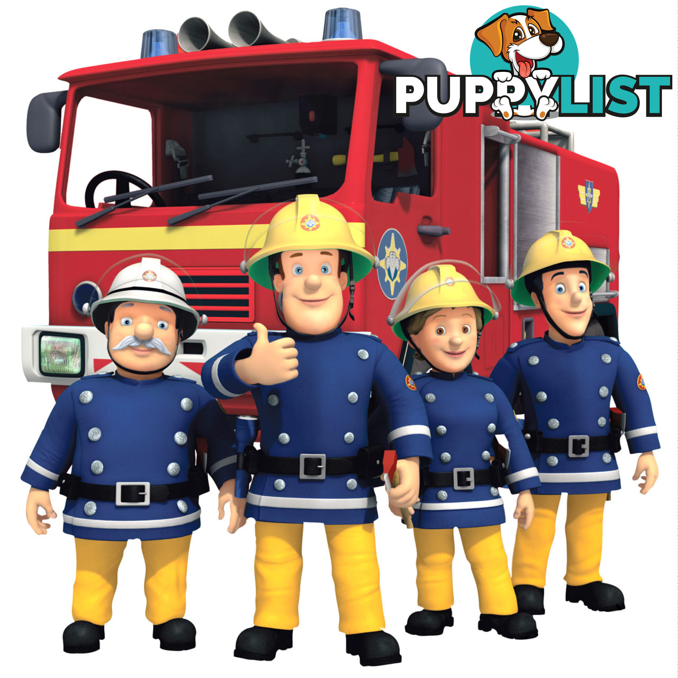 Fireman Sam MOVABLE and Reusable Wall, Toy box Stickers