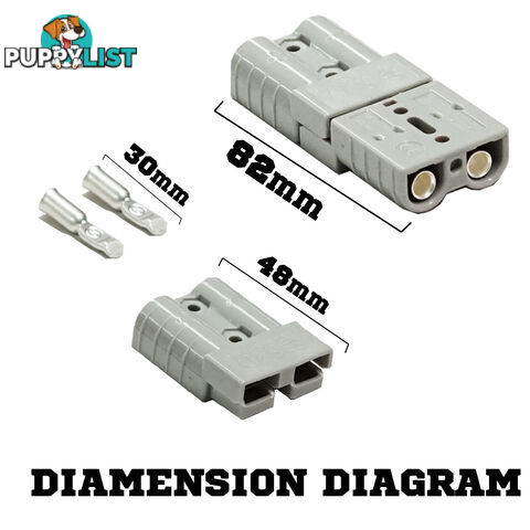 New 20X 50AMP Premium Anderson Style Plug Exterior Connector DC Power Solar