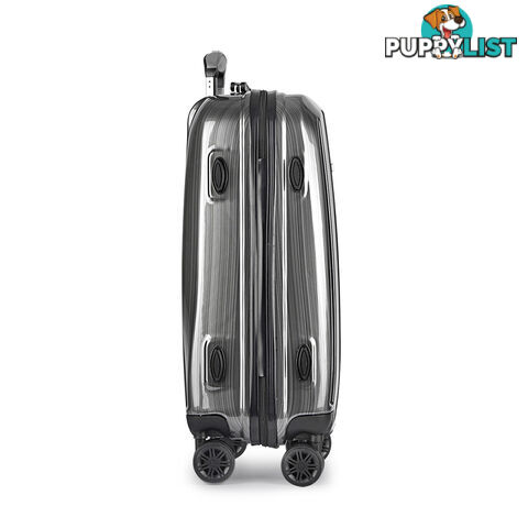 Hard Shell Travel Luggage with TSA Lock Grey