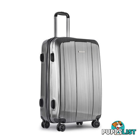 Hard Shell Travel Luggage with TSA Lock Grey