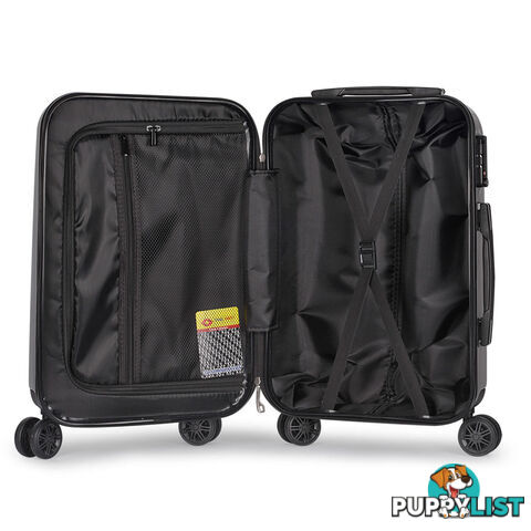 Hard Shell Travel Luggage with TSA Lock Grey