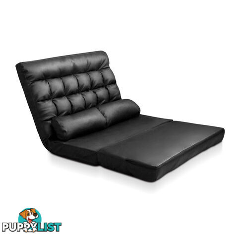 Double Size Adjustable Lounge Sofa - 10 positions PU Leather