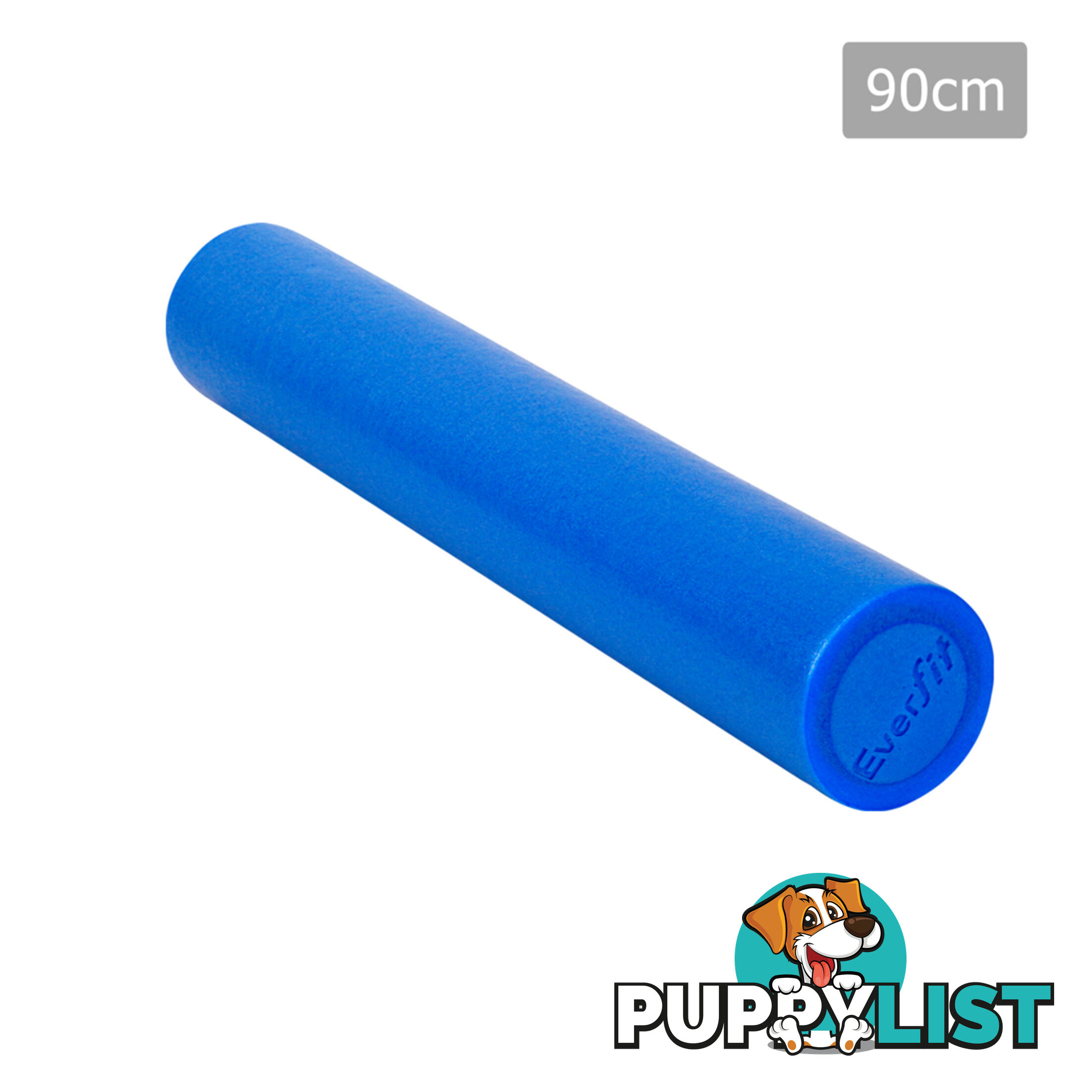 Yoga Gym Pilates EPE Stick Foam Roller Blue 90 x 15cm