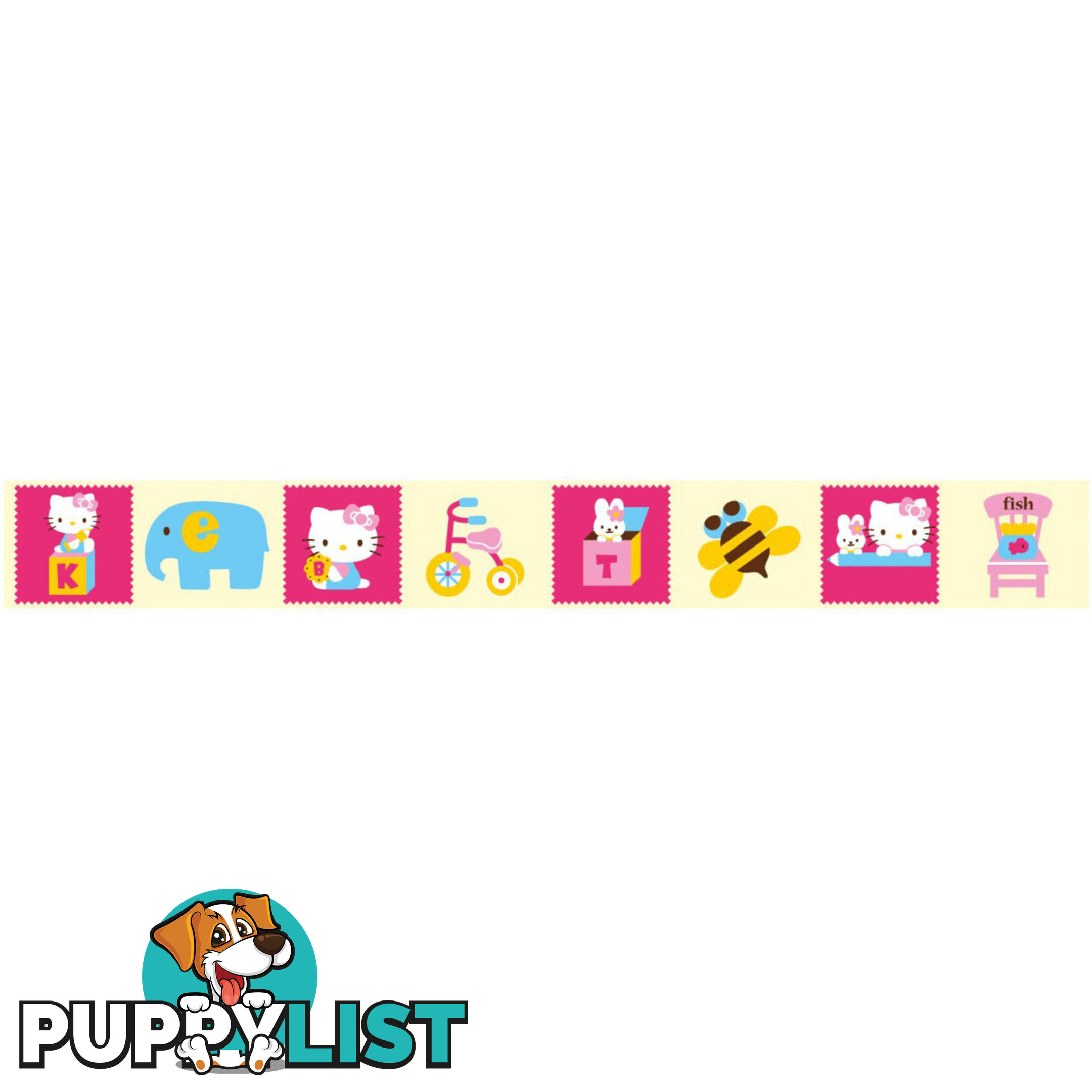 Hello Kitty Wall Border Stickers - Totally Movable