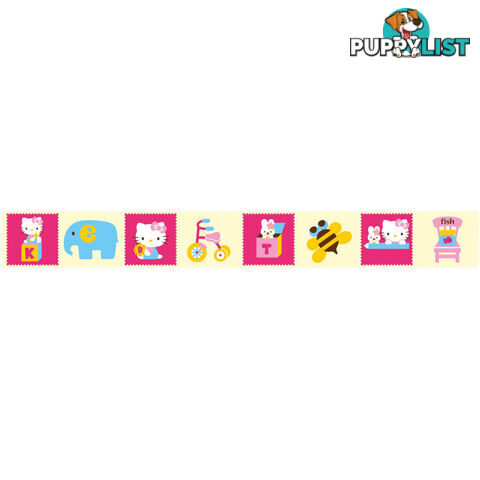 Hello Kitty Wall Border Stickers - Totally Movable