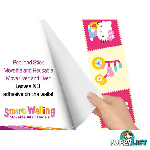 Hello Kitty Wall Border Stickers - Totally Movable