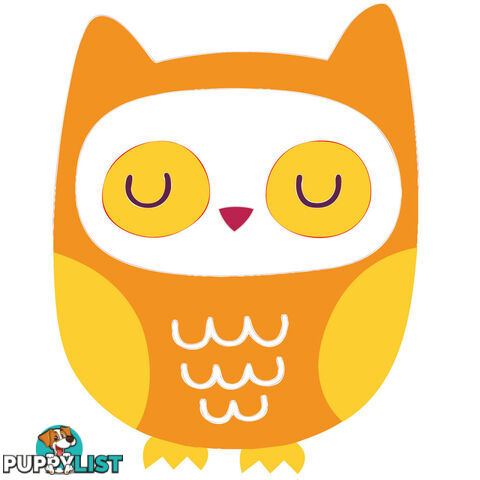 Orange Owl Wall Stickers - Totally Movable