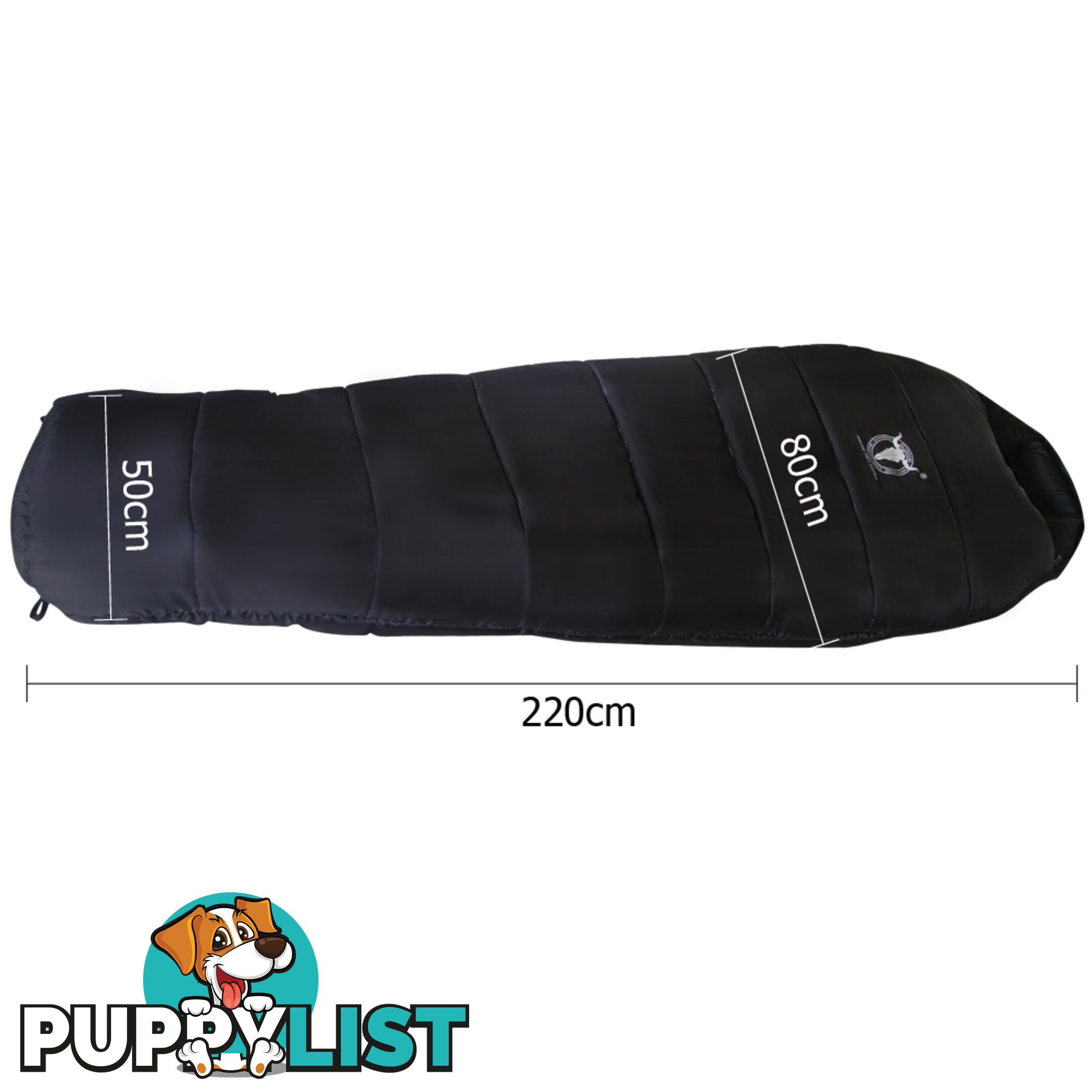 Camping Thermal Sleeping Bag Black