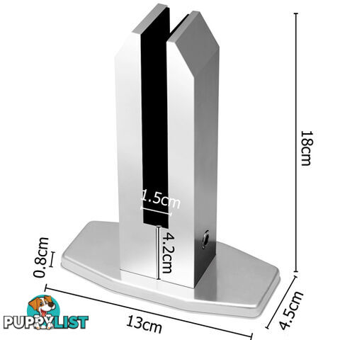 Frameless Glass Spigots Fencing Mount Octagon