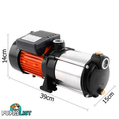 Multi Stage High Pressure Self Priming Water Pump 1000W 6600L/H