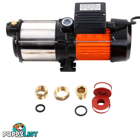 Multi Stage High Pressure Self Priming Water Pump 1000W 6600L/H