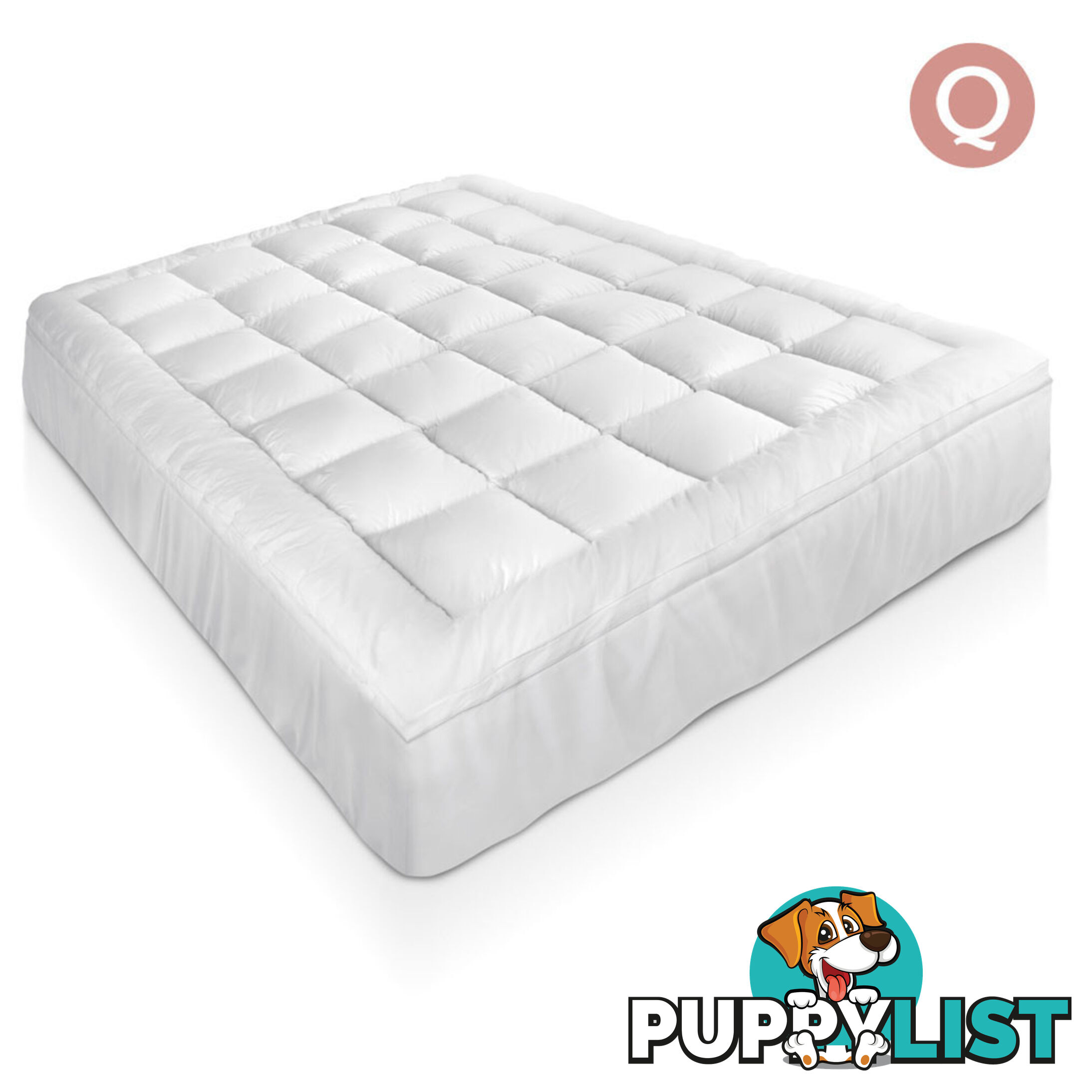 Bamboo Pillowtop Mattress Topper 5cm - Queen