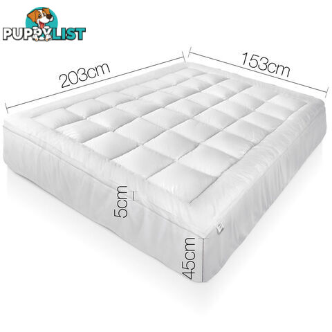 Bamboo Pillowtop Mattress Topper 5cm - Queen