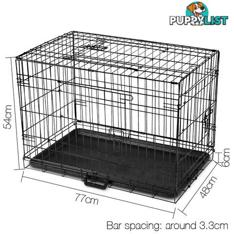 Metal Collapsible Dog Cage 30IN