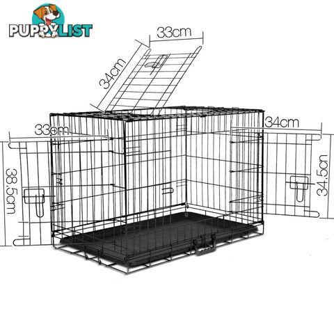 Metal Collapsible Dog Cage 30IN