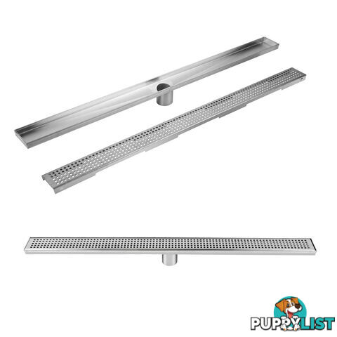 Square Stainless Steel Shower Grate Drain Floor Bathroom 1000mm