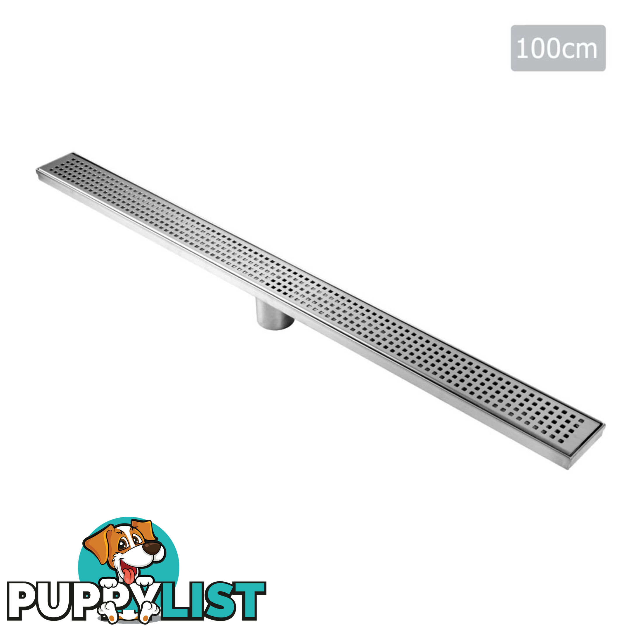 Square Stainless Steel Shower Grate Drain Floor Bathroom 1000mm