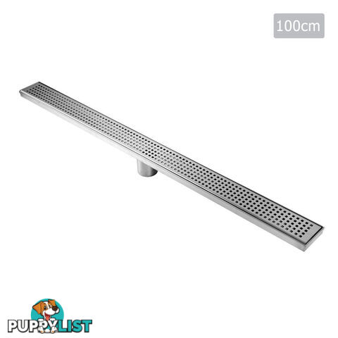 Square Stainless Steel Shower Grate Drain Floor Bathroom 1000mm