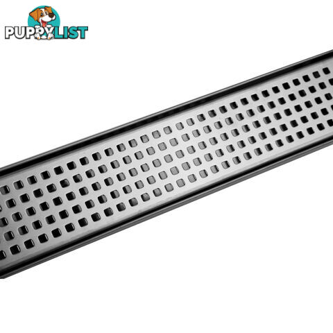 Square Stainless Steel Shower Grate Drain Floor Bathroom 1000mm