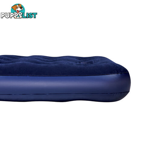 Bestway Queen Inflatable Air Mattress Bed w/ Built-in Foot Pump Blue