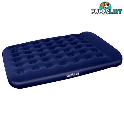 Bestway Queen Inflatable Air Mattress Bed w/ Built-in Foot Pump Blue