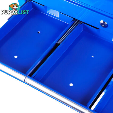 9 Drawers Tool Box Chest Blue